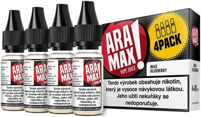Liquid ARAMAX 4Pack Max Blueberry 4x10ml-3mg
