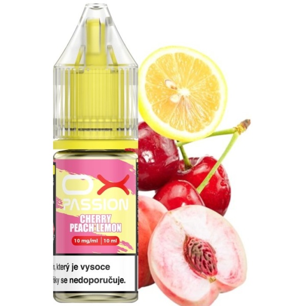 Liquid OXVA OX PASSION Salts Cherry Peach Lemon 10ml - 10mg