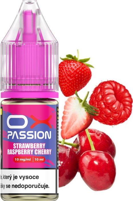 Liquid OXVA OX PASSION Salts Strawberry Raspberry Cherry 10ml - 20mg
