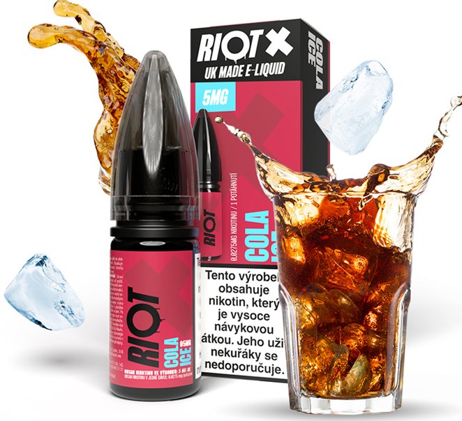 Riot Labs Liquid RIOT X Salt Cola Ice (Ledová cola) 10ml-20mg