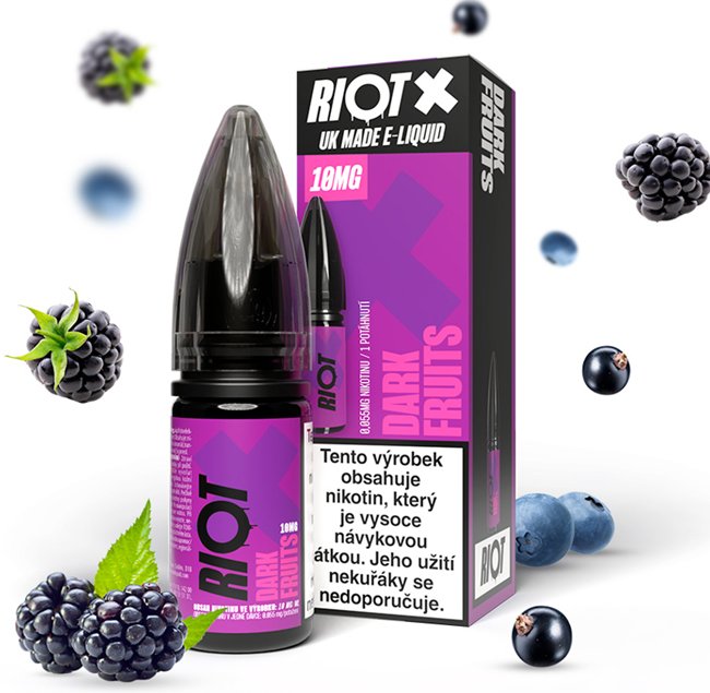 Riot Labs Liquid RIOT X Salt Dark Fruits (Tmavá bobulovitá směs) 10ml-10mg