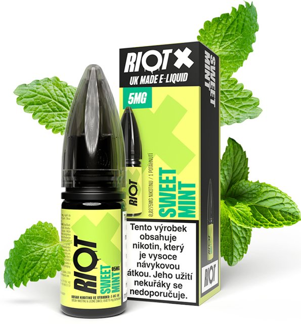 Riot Labs Liquid RIOT X Salt Sweet Mint (Jemná máta) 10ml-10mg