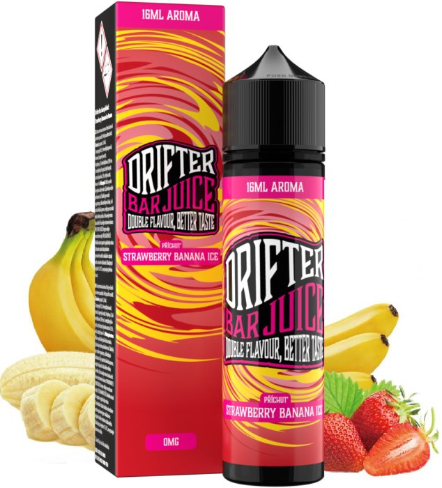 Juice Sauz Příchuť Drifter Bar Juice S&V 16ml Strawberry Banana Ice