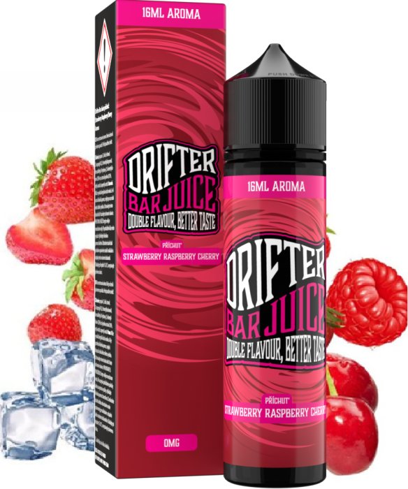 Juice Sauz Příchuť Drifter Bar Juice S&V 16ml Strawberry Raspberry Cherry