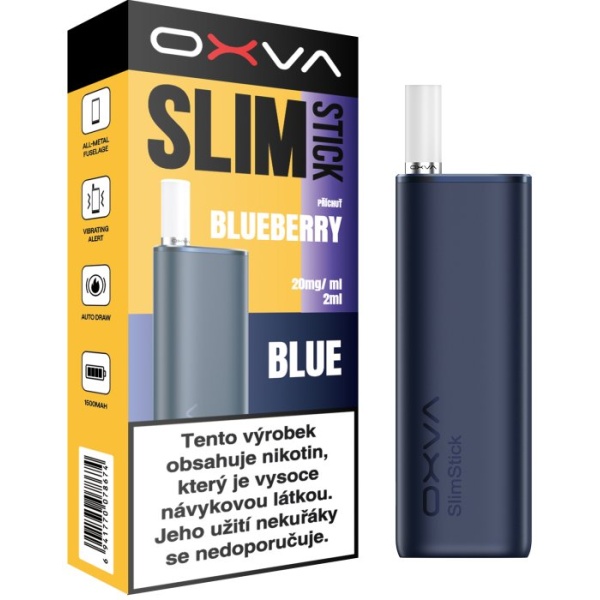 OXVA SLIMSTICK e-cigareta 1500mAh Blueberry 20mg Blue color