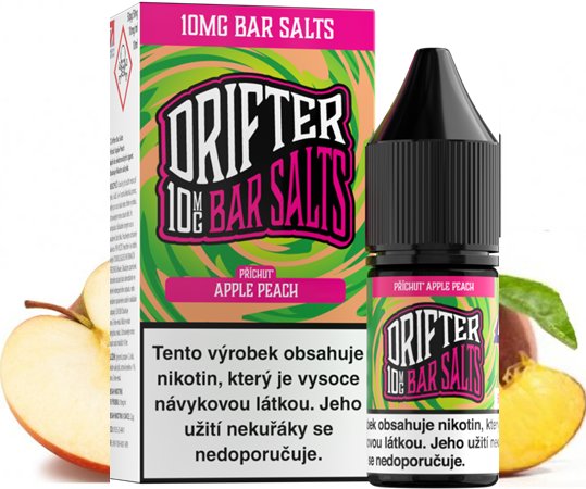 Juice Sauz Liquid Drifter Bar Salts Apple Peach 10ml - 20mg