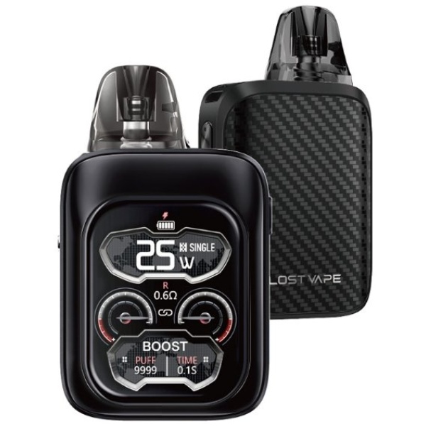 LostVape Lost Vape URSA Baby 3 Pro Pod e-cigareta 1300mAh Black Carbon