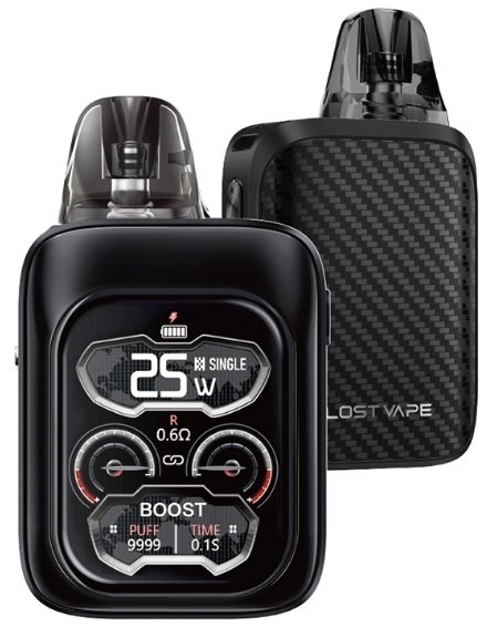 LostVape Lost Vape URSA Baby 3 Pro Pod e-cigareta 1300mAh Black Carbon