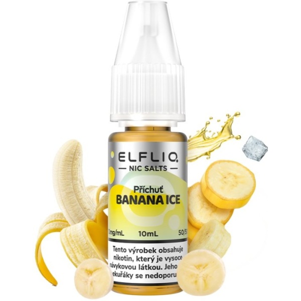 Elf Bar Liquid ELFLIQ Nic SALT Banana Ice 10ml - 20mg