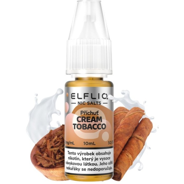Elf Bar Liquid ELFLIQ Nic SALT Cream Tobacco 10ml - 10mg