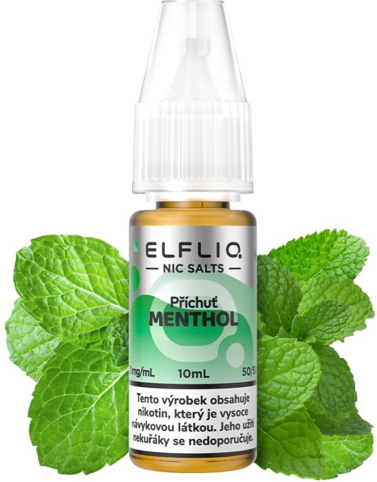 Elf Bar Liquid ELFLIQ Nic SALT Menthol 10ml - 10mg