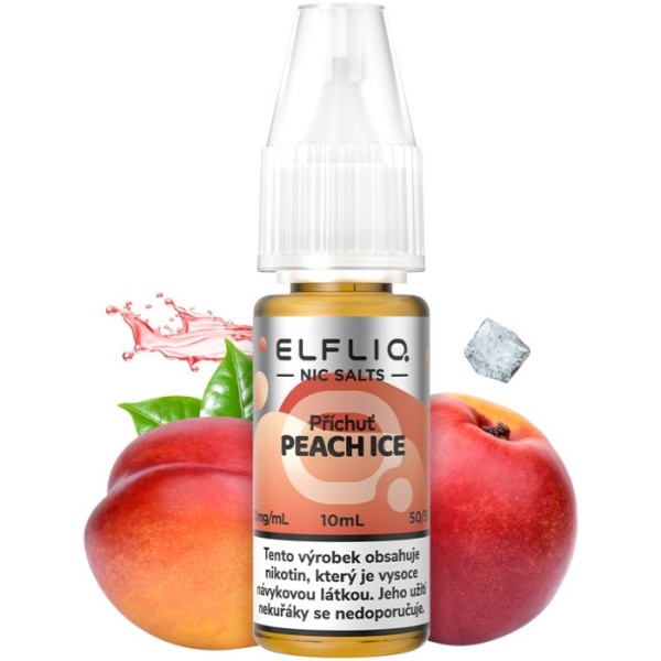 Elf Bar Liquid ELFLIQ Nic SALT Peach Ice 10ml - 20mg