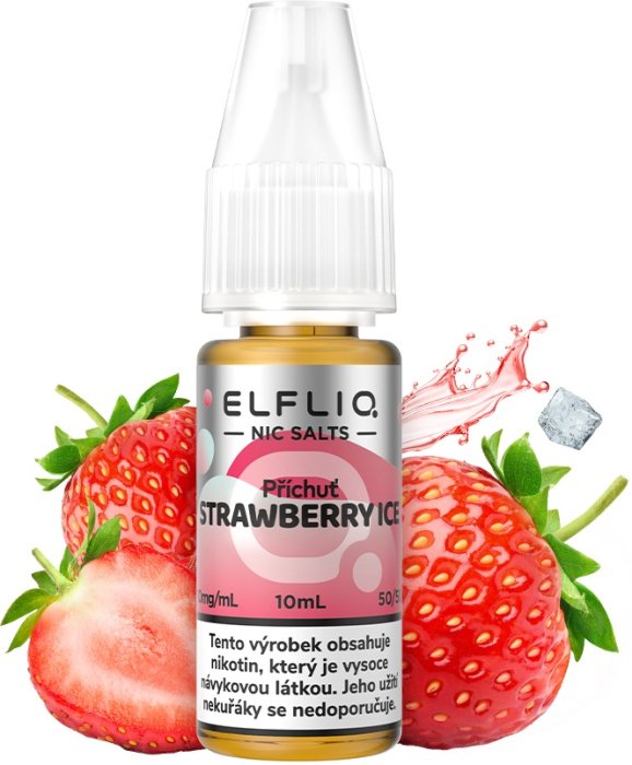 Elf Bar Liquid ELFLIQ Nic SALT Strawberry Ice 10ml - 20mg