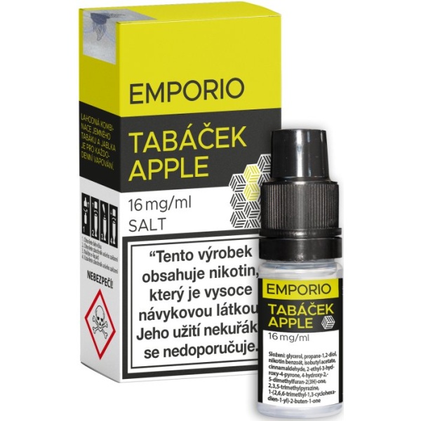 Liquid EMPORIO SALT Tabáček - Apple 10ml - 16mg
