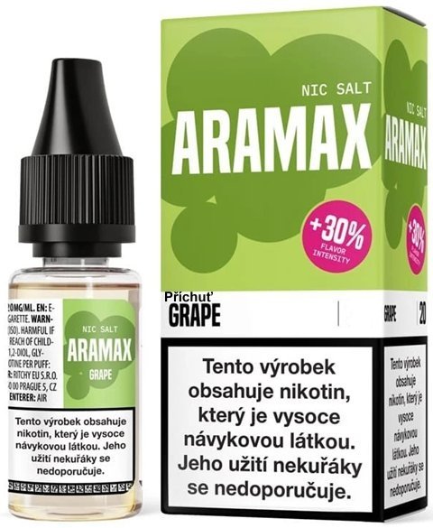 Liquid Aramax Nic Salt - Grape 10ml