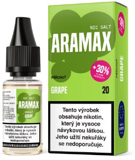 Liquid Aramax Nic Salt - Grape 10ml