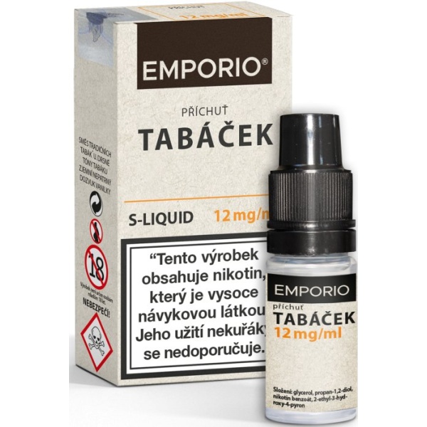 Liquid EMPORIO SALT Tobacco (Tabáček) 10ml - 12mg