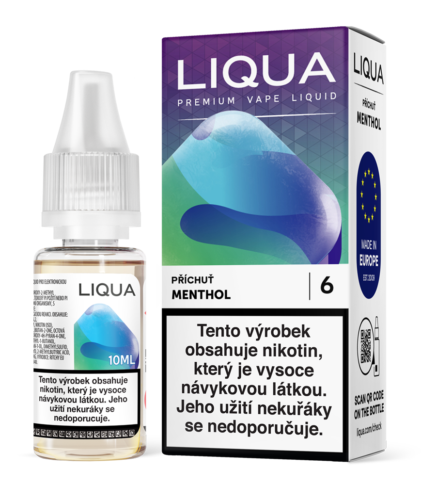 Liquid LIQUA CZ Elements Menthol 10ml 12mg (Mentol)