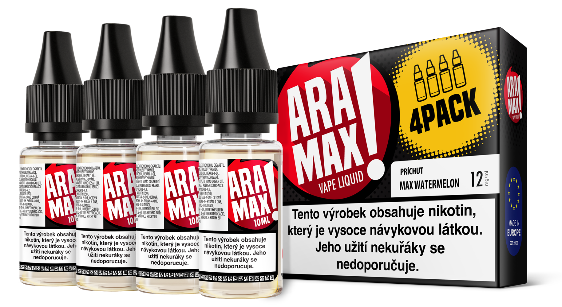 Liquid ARAMAX 4Pack Max Watermelon 4x10ml - 18 mg