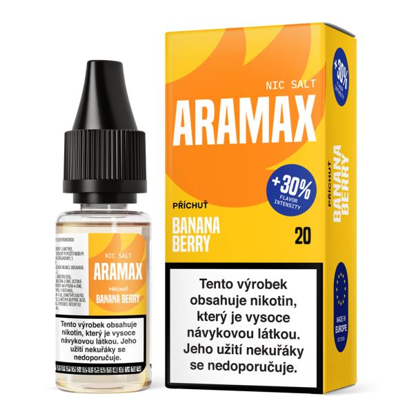 Liquid Aramax Nic Salt - Banana Berry 10ml