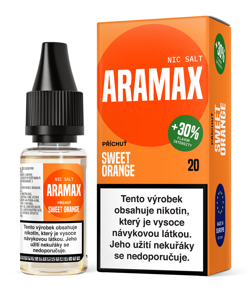 Liquid Aramax Nic Salt - Sweet Orange 10ml